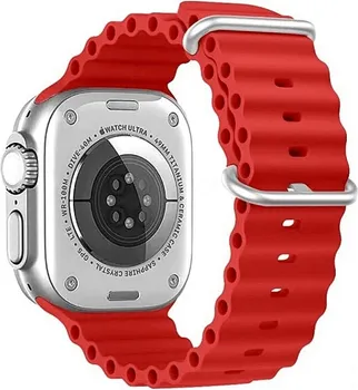 SWISSTEN APPLE WATCH SILICONE BAND MARINE STRAPS 42-49MM (RED) 130927 SWISSTEN APPLE WATCH SILICONE BAND MARINE STRAPS 42-49MM (RED) - SILIKONSKA NARUKVICA ZA APPLE WATCH (2 / 3)