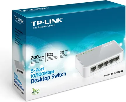 TP-LINK 5-PORT 10100MBPS DESKTOP SWITCH, TL-SF1005D (13 / 32)