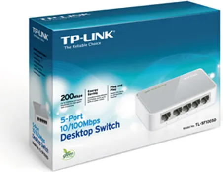 TP-LINK 5-PORT 10100MBPS DESKTOP SWITCH, TL-SF1005D (32 / 32)
