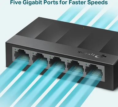 TP-LINK LS1005G LS1005G LITEWAVE 5-PORT GIGABIT DESKTOP SWITCH, 5 GIGABIT RJ45 PORTS, DE (5 / 9)