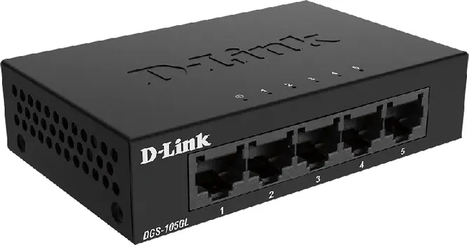 D-LINK SWITCH DGS-105GL/E 5-PORT GIGABIT ETHERNET (1 / 4)