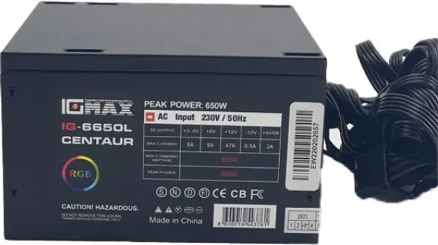 IG-MAX NAPAJANJE IG6650L CENTAUR 650W (1 / 3)