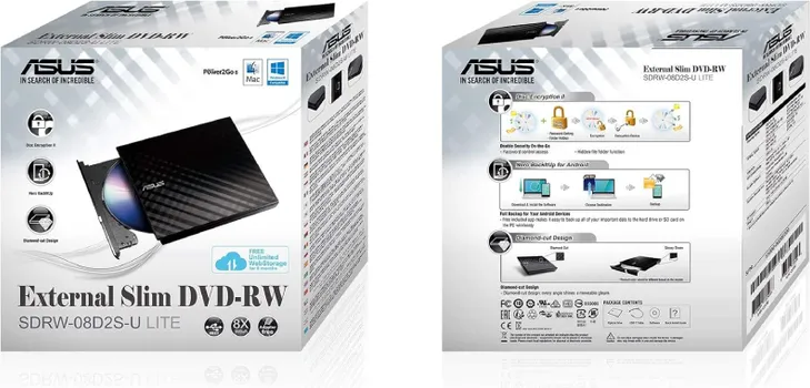 ASUS EXTERNAL DVD-RW SDRW-08D2S-U LITE USB 2.0 (11 / 11)