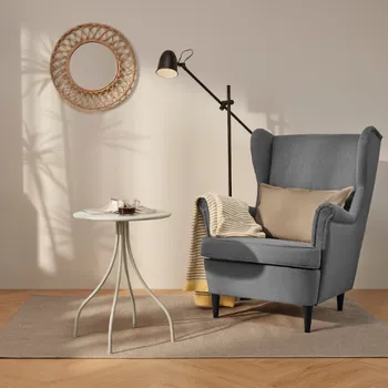IKEA TANEBRO POMOĆNI STOČIĆ, SVIJETLA SIVOBEŽ, 46CM (3 / 6)