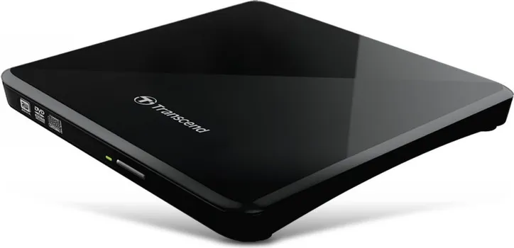 TRANSCEND DVD±RW External Ultra Slim 8X, USB 2.0, Dual Layer, USB powered, Ultra-slim TS8XDVDS-K (1 / 2)