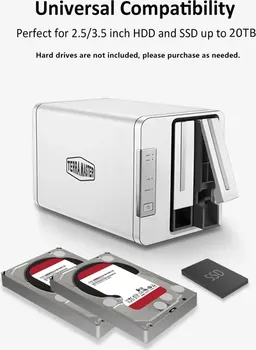 TERRAMASTER D2-310 2-BAY RAID STORAGE FOR HOME/SOHO TERRAMASTER D2-310 2-BAY RAID STORAGE FOR HOME/SOHO, UP TO 410MB/S TRANSFER SPEE (1 / 4)