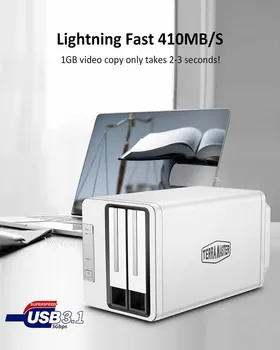 TERRAMASTER D2-310 2-BAY RAID STORAGE FOR HOME/SOHO TERRAMASTER D2-310 2-BAY RAID STORAGE FOR HOME/SOHO, UP TO 410MB/S TRANSFER SPEE (4 / 4)