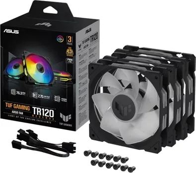 ASUS TUF GAMING TR120 ARGB REVERSE BLACK 3IN1 VENTILATO TUF GAMING TR120 ARGB REVERSE BLACK 3IN1 VENTILATOR (2 / 5)