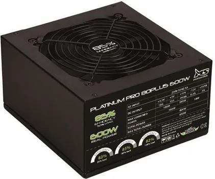 MS CORE M600 80+ PLATINUM ATX, ACTIVE PFC , 12CM, 600W (1 / 1)