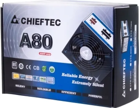 CHIEFTEC CTG-750C 750W FULL A-80 SERIES NAPAJANJE 3Y ATX, ACTIVE PFC, 12 CM, 750W (1 / 3)