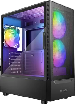 ANTEC NX410 BLACK NX SERIES-MID TOWER GAMING CASE, USB3.0/USB2.0*2, HD-AUDIO2, 2*140 MM ARGB FAN (1 / 5)