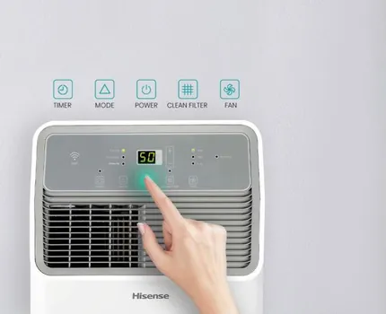 GORENJE D20HW ODVLAŽIVAČ VAZDUHA │ NISKA BUKA 40DB(A) │ PANEL NA DODIR SA LED EKRANOM │ KAPACITET ODVLAŽIVANJA 20L DNEVNO │ REŽIM SUŠENJA ODJEĆE │ WI-FI UPRAVLJANJE (5 / 13)