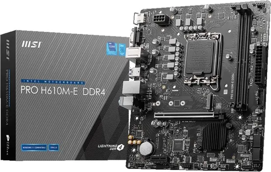 MSI PRO H610M-E DDR4 MICRO-ATX, DDR4, 1700, INTEL (2 / 5)