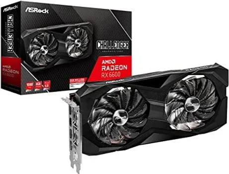 ASROCK RX 6600 CHALLENGER D 8G OC AMD, 128BIT, 8GB, GDDR6 (1 / 1)