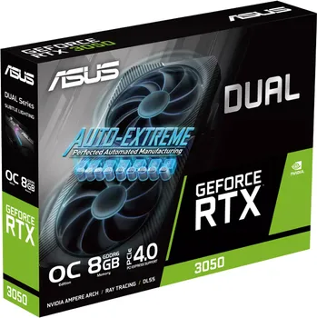 ASUS VGA DUAL GEFORCE RTX 3050 V2 OC EDITION 8GB GDDR6, DVI-D/HDMI 2.1/DP 1.4A, PCIE 4.0, 128-BIT (14 / 14)