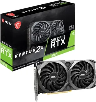 MSI NVIDIA GEFORCE RTX 3060 12GB 192BIT RTX 3060 VENTU NVIDIA, 192BIT, 12GB, GDDR6 (3 / 4)
