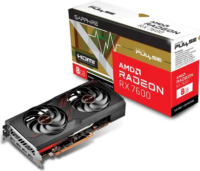 SAPPHIRE AMD RADEON RX 7600 XTX 8GB 128BIT PULSE RX 7600 GA AMD RADEON RX 7600 XTX 8GB 128BIT PULSE RX 7600 GAMING OC 8GB (11322-02-20G (2 / 7)