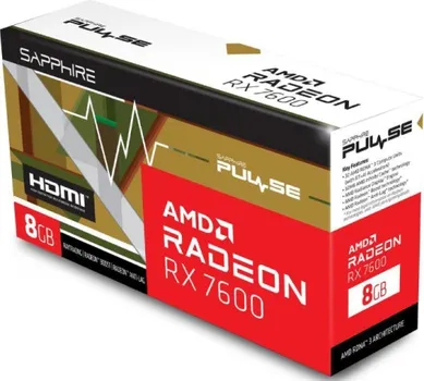 SAPPHIRE AMD RADEON RX 7600 XTX 8GB 128BIT PULSE RX 7600 GA AMD RADEON RX 7600 XTX 8GB 128BIT PULSE RX 7600 GAMING OC 8GB (11322-02-20G (7 / 7)