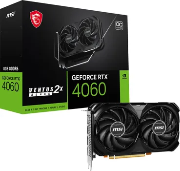 MSI NVIDIA GEFORCE RTX 4060 8GB 128BIT RTX 4060 VENTUS NVIDIA GEFORCE RTX 4060 8GB 128BIT RTX 4060 VENTUS 2X BLACK 8G OC (2 / 5)