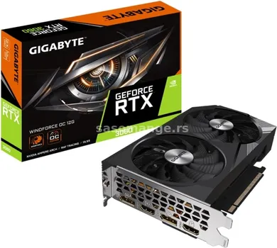 GIGABYTE GEFORCE RTX 3060 GAMING OC 12GB NVIDIA, 192BIT, 12GB, GDDR6 (2 / 2)