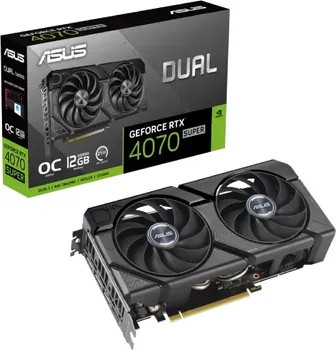 ASUS NVIDIA GEFORCE RTX 4070 SUPER 12GB 192BIT DUAL-RTX NVIDIA GEFORCE RTX 4070 SUPER 12GB 192BIT DUAL-RTX4070S-O12G-EVO (1 / 9)