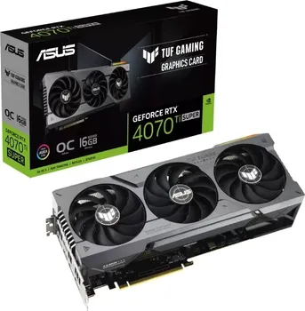 ASUS NVIDIA GEFORCE RTX 4070 TI SUPER 16GB TUF-RTX4070T NVIDIA GEFORCE RTX 4070 TI SUPER 16GB TUF-RTX4070TIS-O16G-GAMING (1 / 9)