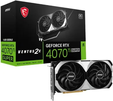 MSI NVIDIA GEFORCE RTX 4070 TI 16GB 256BIT RTX 4070 TI NVIDIA GEFORCE RTX 4070 TI 16GB 256BIT RTX 4070 TI SUPER 16G VENTUS 2X OC (5 / 5)