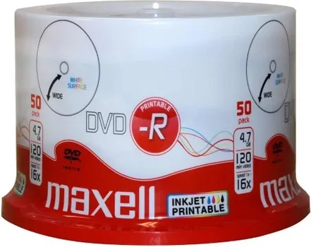 MAXELL DVD-R PRINTABILE 4.7GB 1/50 DVD-R PRINTABILE 4.7GB 1/50 (1 / 1)