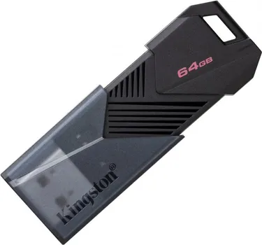 KINGSTON USB DISK DATATRAVELER EXODIA ONYX 64GB USB 3.2 BLACK, MOVING CAP DESIGN (3 / 5)