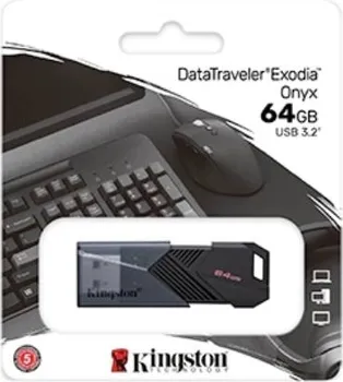KINGSTON 64GB DATATRAVELER EXODIA ONYX USB 3.2 GEN1 DTXON/6 64GB DATATRAVELER EXODIA ONYX USB 3.2 GEN1 DTXON/64GB (3 / 3)