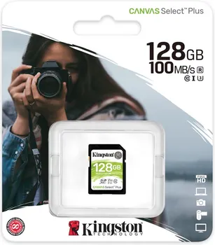 KINGSTON SDXC CARD 128GB CANVAS SELECT PLUS C10, UHS-I, U3, V30, UP TO 100 MB/S (2 / 3)