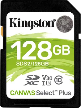 KINGSTON SDXC CARD 128GB CANVAS SELECT PLUS C10, UHS-I, U3, V30, UP TO 100 MB/S (3 / 3)