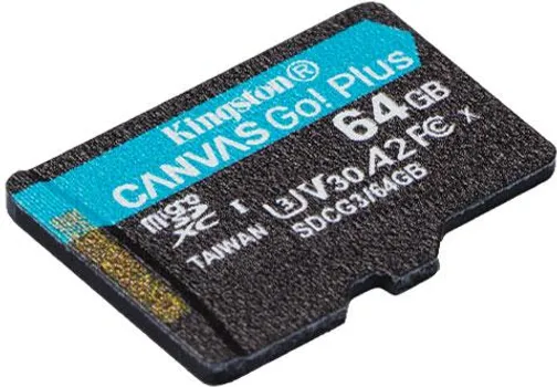 KINGSTON SDCG3/64GB KINGSTON MICRO SDHC 64GB CANVAS GO PLUS + SD ADAPTER, A2, U30,V30, 170/70 MB/S R (5 / 6)