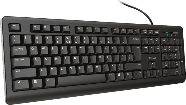 TRUST PRIMO 23880 FULL-SIZE KEYBOARD WITH SILENT KEYS AND SPILL-RESISTANT DESIGN (2 / 4)