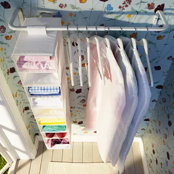 IKEA MULIG ZIDNI VJEŠAONIK 60-90CM, BIJELA