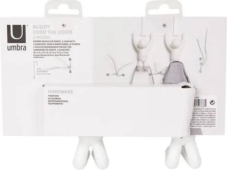 IKEA BUDDY VJEŠAONIK ZA VRATA SA 2 KUKE, BIJELA (8 / 8)