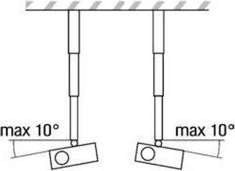 VEGA CM 25-160 UNIVERZALNI PLAFONSKI NOSAČ ZA PROJEKTORE, DO 25KG (1 / 3)