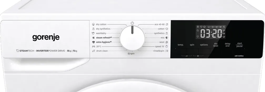 GORENJE W3D2A854ADS, KAPACITET PRANJA: 8 KG, KAPACITET SUŠENJA: 5 KG, OBRTAJI CENTRIFU (12 / 19)