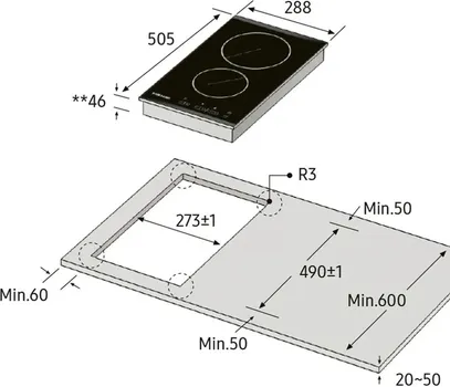 SAMSUNG C21RJAN/BOL 2 KOLA(1XBRZO KOLO) TOUCH CONTROL (ŠXVXD): 28.8X5.4X50.5CM (4 / 5)