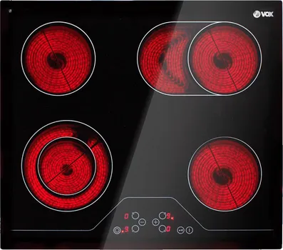 VOX UGRADNA PLOCA EBC 411 DB UGRADNA SENZORSKA STAKLOKERAMIČKA PLOČA, 6 ZONA KUVANJA, SENZORSKA KONTROLA, C (4 / 7)