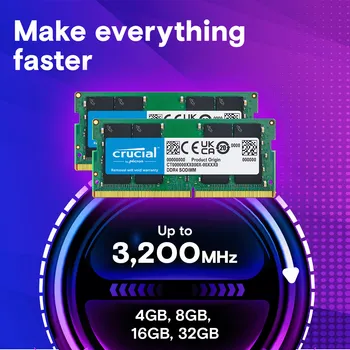 CRUCIAL SO-DIMM DDR4 16GB / 3200MHz CT16G4SFRA32A (2 / 6)