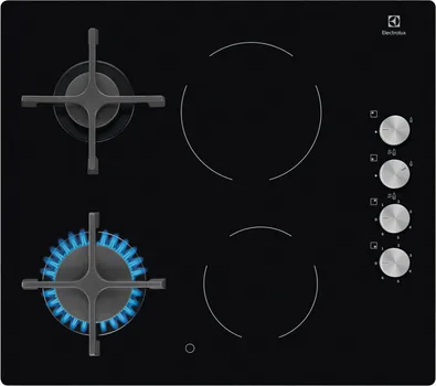 ELECTROLUX UGRADNA PLOČA EGE6172NOK (PLIN+STRUJA) 60CM ŠIRINE, 2 STRUJNE ZONE ZA KUVANJE, 2 PLINSKE ZONE ZA KUVANJE (3 / 10)