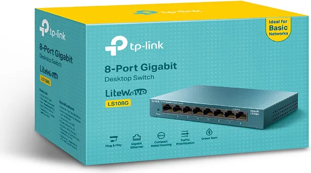 TP-LINK LS108G 8-PORT GIGABIT DESKTOP SWITCH (5 / 5)