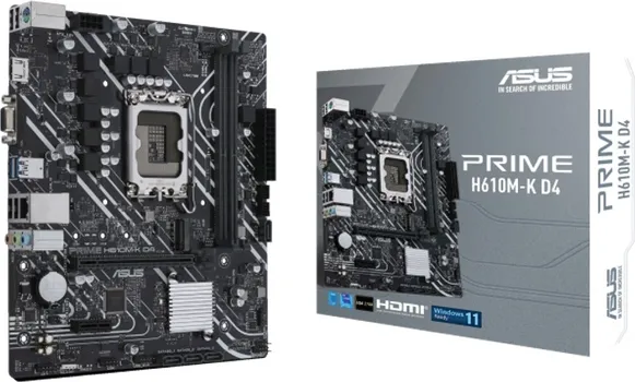 ASUS PRIME H610M-K D4 MICRO-ATX, 2X DDR4, 1700, INTEL  (2 / 4)