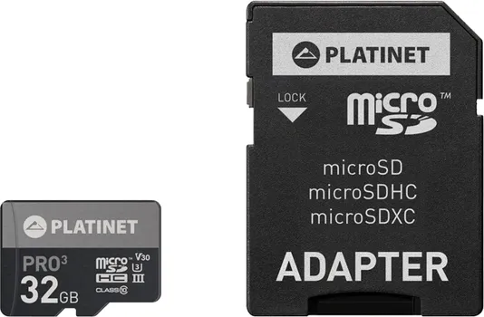 PLATINET MICROSD SECURE DIGITAL + ADAPTER SD 32GB (1 / 1)