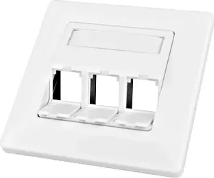 SCHRACK TOOLLESS LINE-UTIČNICA ZA 3 MODULA, KOSA, 80X80MM