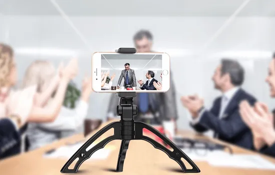APEXEL APL-JJ04 POSTOLJE ZA TELEFON - MATERIJAL: ABS PLASTIKA + NERĐAJUĆI ČELIK + GUMA - BOJA: CRNA - ZA MOBILNE TELEFONE I DIGITALNE SLR FOTOAPARATI (3 / 4)