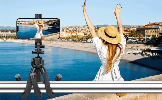 APEXEL APL-JJ025 FLEKSIBILNI TRIPOD + GOPRO ADAPTER - DIMENZIJE: 260 × 90 × 52 MM - MATERIJAL: ALUMINIJUM + ABS PLASTIKA - TEŽINA: 222 G (3 / 9)