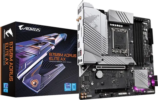 GIGABYTE B760M AORUS ELITE AX DDR5 MICRO-ATX, DDR5, 1700, INTEL (1 / 1)