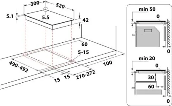 WHIRLPOOL UGRADNA PLOČA WRD6030B (2 / 3)